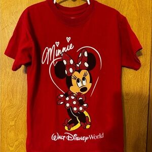 Disney Red Minnie Mouse Short Sleeve Tee